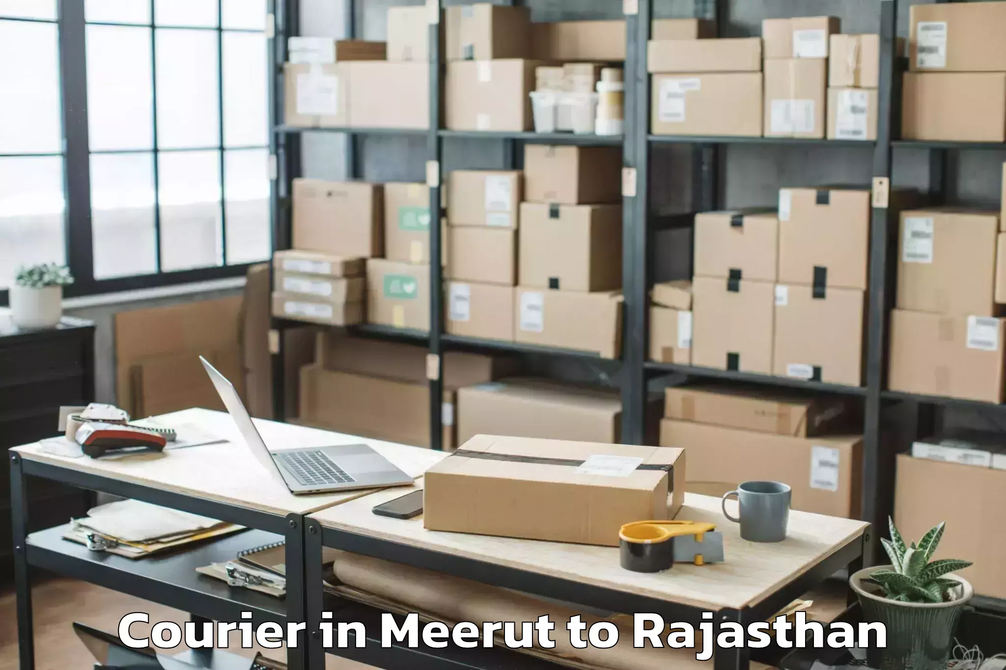 Leading Meerut to Nohra Courier Provider